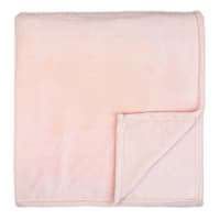 Pink Plush Bed Blanket, King