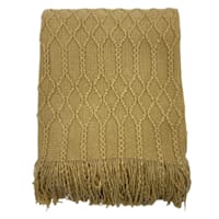 Beverly Brown Throw Blanket, 50x60