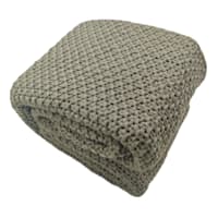 Honeybloom Green Sweater Knit Bed Blanket, King