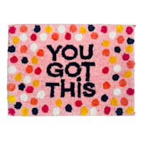 Oh Joy! You Got This Pink Confetti Bath Rug, 17x24
