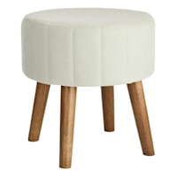 Emmy Stool with Wooden Legs, Mint