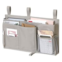 Grey Hanging Bedside Organizer, Medium