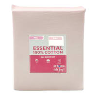 Oh Joy! 4-Piece Pink 200 Thread Count 100% Cotton Sheet Set, Full