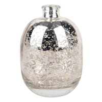 Silver Mercury Glass Bud Vase, 5.5"