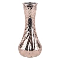 Pink Mercury Glass Bud Vase, 6"