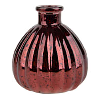 Red Mercury Glass Bud Vase, 4"