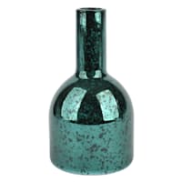 Green Mercury Glass Bud Vase, 6.5"