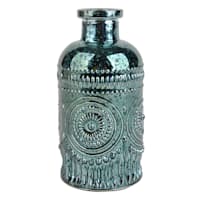 Green Mercury Glass Bud Vase, 3.5"