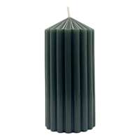 Found & Fable Emerald Pillar Candle, 3x6