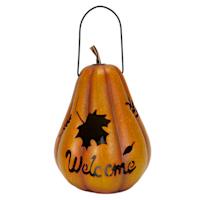 Homespun Harvest Metal Pumpkin LED Lantern, 12"