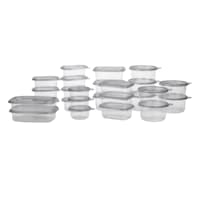 50-Piece Plastic Food Container Set