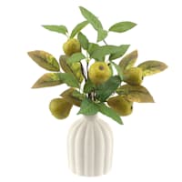Pear Arrangement in White Vessel, 13"