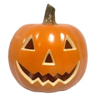 Orange Jack-o'-Lantern Blow Mold, 4"
