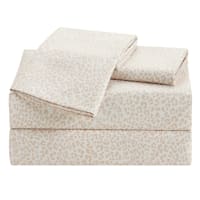 3-Piece Leopard Print Cooling Microfiber Sheet Set, Twin/Twin XL