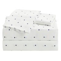 4-Piece Floral Print Cooling Microfiber Sheet Set, King