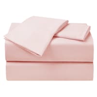 4-Piece Pink Cooling Microfiber Sheet Set, Full