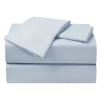 4-Piece Light Blue Cooling Microfiber Sheet Set, Queen