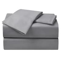 4-Piece Dark Grey Cooling Microfiber Sheet Set, King