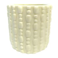 Indoor Textured Mini Cream Pot, 3.6"