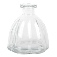 Clear Glass Bud Vase, 4"