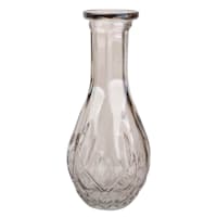 Grey Glass Bud Vase, 6.5"