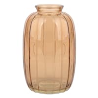 Orange Glass Bud Vase, 5"