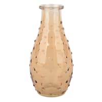 Orange Glass Dot Bud Vase, 5.5"