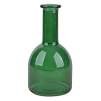 Green Glass Bud Vase, 6.5"