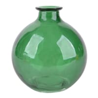 Green Glass Bud Vase, 5"