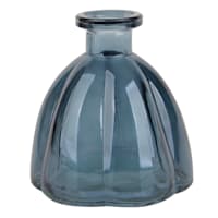 Blue Glass Bud Vase, 4"