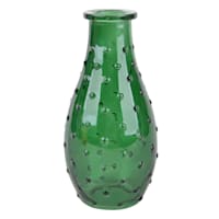 Green Glass Bud Vase, 5.5"