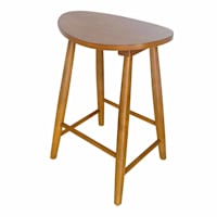 Honeybloom Hayley Counter Stool, Rustic Natural Finish