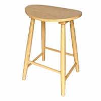 Honeybloom Hayley Counter Stool, White Oak Finish