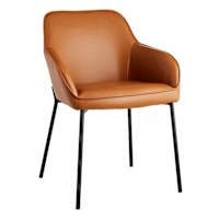 Honeybloom Destin Dining Chair, Cognac