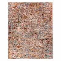 (A522) Mirabel Scarlet Abstract Area Rug, 8x10