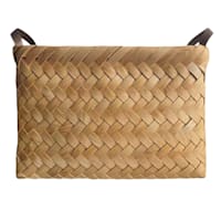 Light Chipwood Rectangle Storage Basket, Large