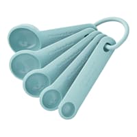 KitchenAid Set of 5 Universal Measuring Spoons, Aqua Sky