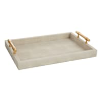 Providence Natural Textured Wood Tray, 17x12