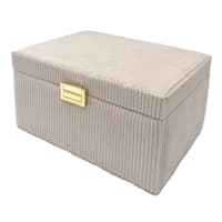 Providence Beige Velvet Box, 9x7