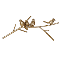 Gold Metal Bird Decor