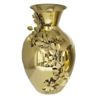Providence Floral Metal Vase, 10.5"