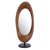 Crosby St. Wood & Metal Table Mirror, 14"
