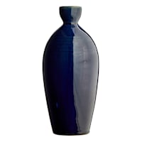 Crosby St. Blue Ceramic Vase, 11"