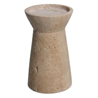 Crosby St. Travertine Candle Holder, 6"