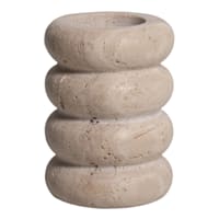 Crosby St. Travertine Candle Holder, 3x4