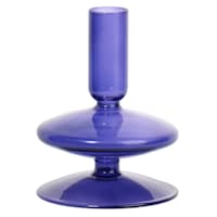 Crosby St. Blue Taper Candle Holder, 5"