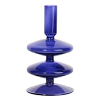 Crosby St. Blue Taper Candle Holder, 6.5"