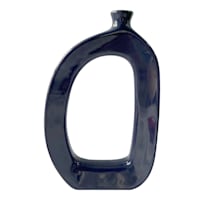 Crosby St. Riley Blue Ceramic Vase, 12"