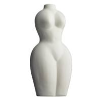 Crosby St. White Ceramic Torso Vase, 12"