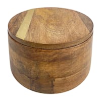 Honeybloom Round Wooden Box, 5"